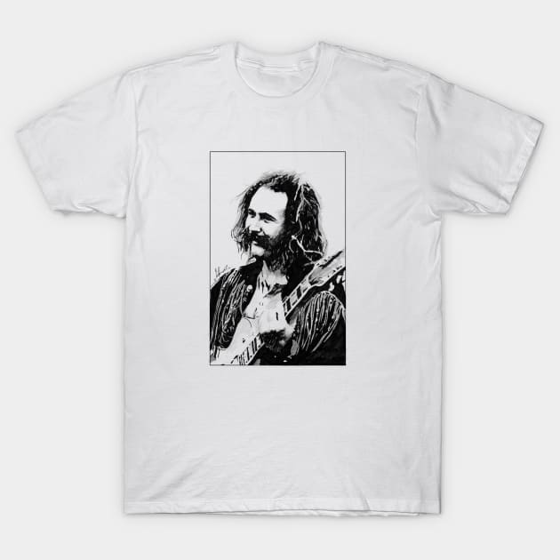 David Crosby (CSNY) T-Shirt by Jack Browning